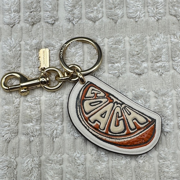 Coach Orange Slice Keychain Only - Picture 2 of 7